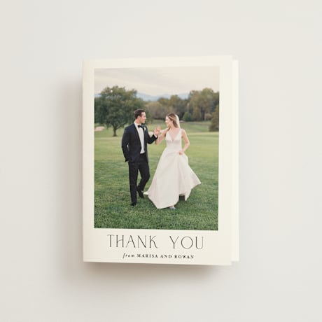 Folded Wedding Thank You Cards