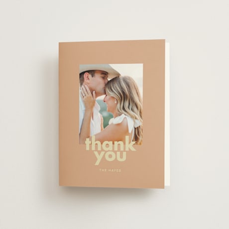 Folded Wedding Thank You Cards
