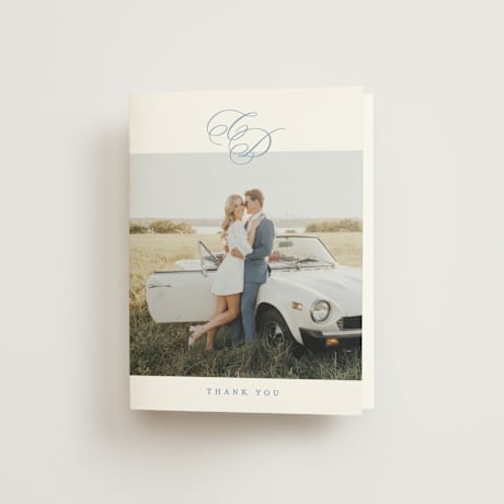 Folded Wedding Thank You Cards