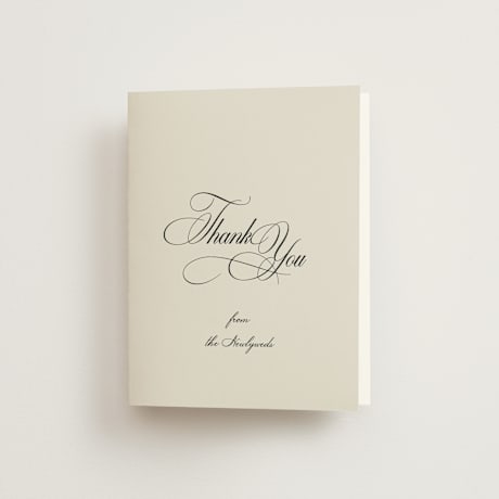 Folded Wedding Thank You Cards
