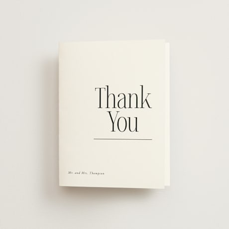 Folded Wedding Thank You Cards