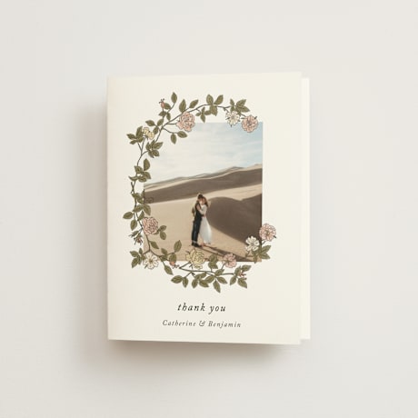 Folded Wedding Thank You Cards