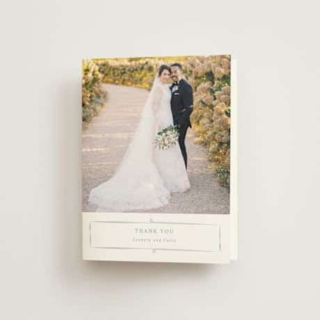 Folded Wedding Thank You Cards