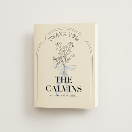 Folded Wedding Thank You Cards