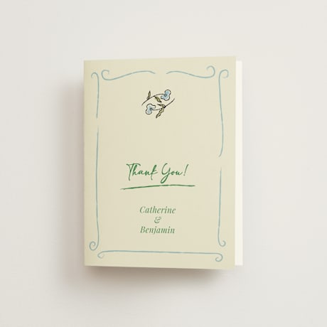 Folded Wedding Thank You Cards