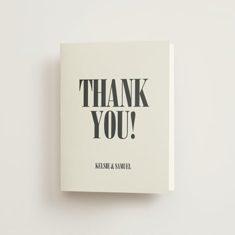 Folded Wedding Thank You Cards