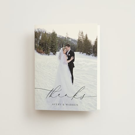 Folded Wedding Thank You Cards