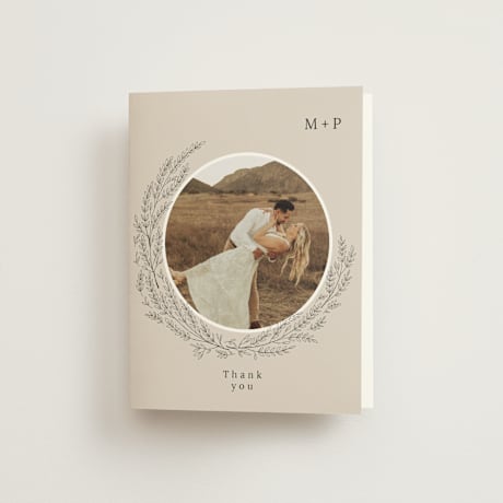 Folded Wedding Thank You Cards