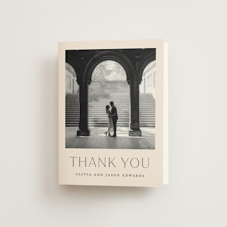 Folded Wedding Thank You Cards