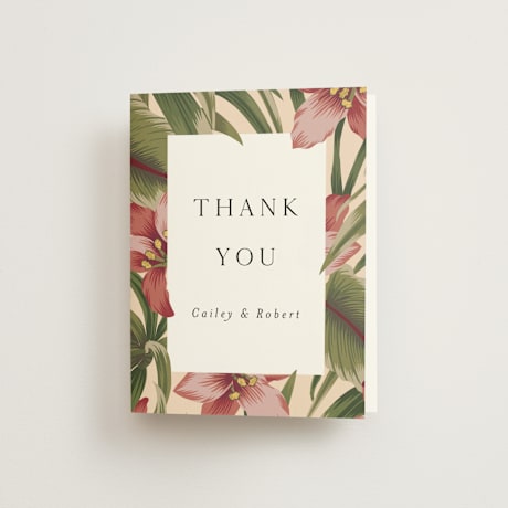 Folded Wedding Thank You Cards