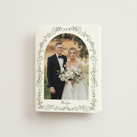 Folded Wedding Thank You Cards