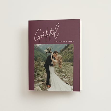 Folded Wedding Thank You Cards