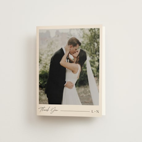 Folded Wedding Thank You Cards