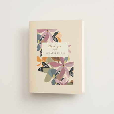 Folded Wedding Thank You Cards