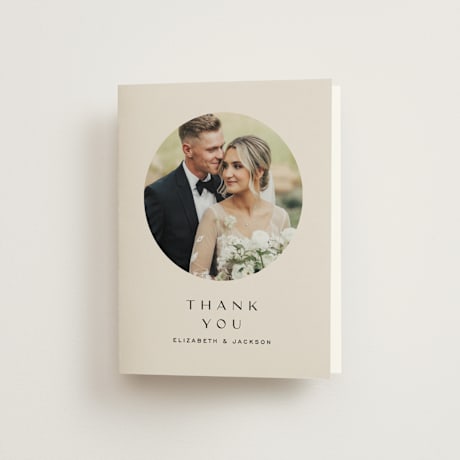 Folded Wedding Thank You Cards