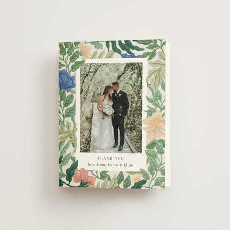 Folded Wedding Thank You Cards