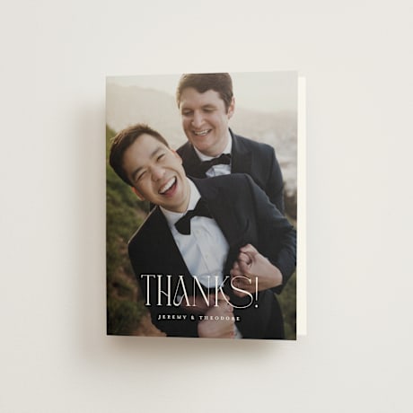 Folded Wedding Thank You Cards