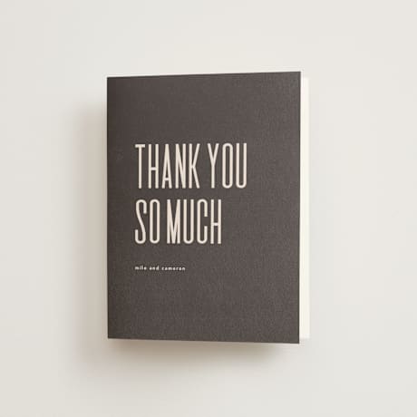 Folded Wedding Thank You Cards