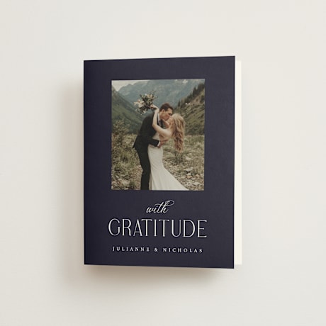 Folded Wedding Thank You Cards