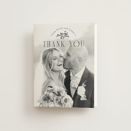 Folded Wedding Thank You Cards