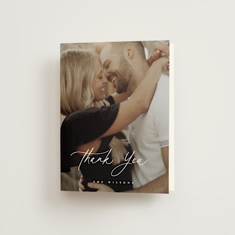 Folded Wedding Thank You Cards