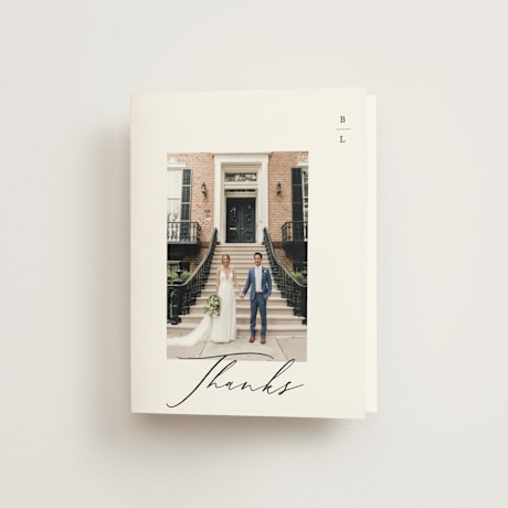 Folded Wedding Thank You Cards
