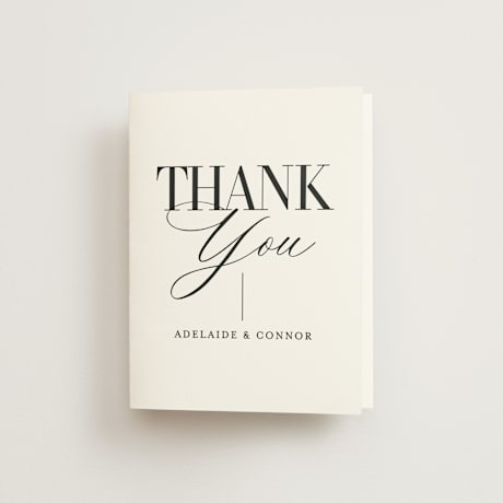 Folded Wedding Thank You Cards