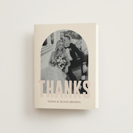 Folded Wedding Thank You Cards