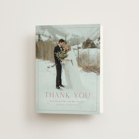Folded Wedding Thank You Cards