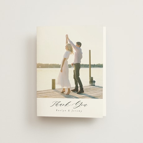 Folded Wedding Thank You Cards
