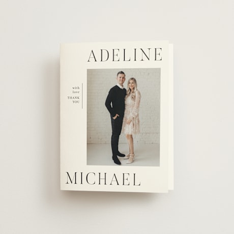 Folded Wedding Thank You Cards