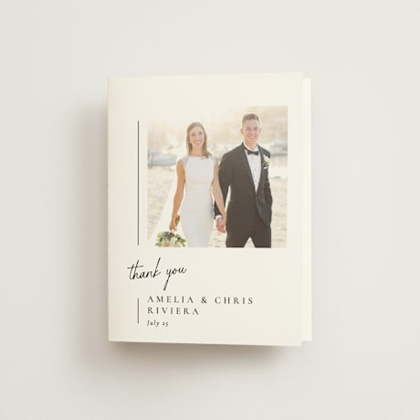 Folded Wedding Thank You Cards