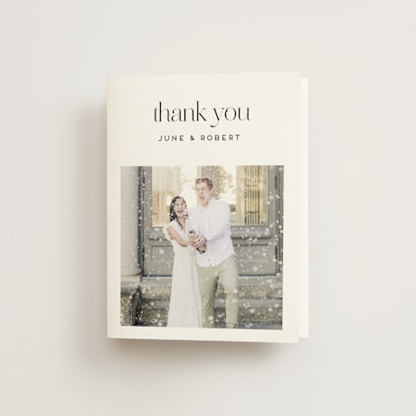 Folded Wedding Thank You Cards