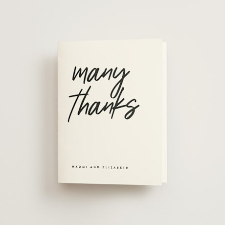 Folded Wedding Thank You Cards