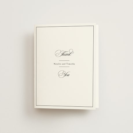 Folded Wedding Thank You Cards