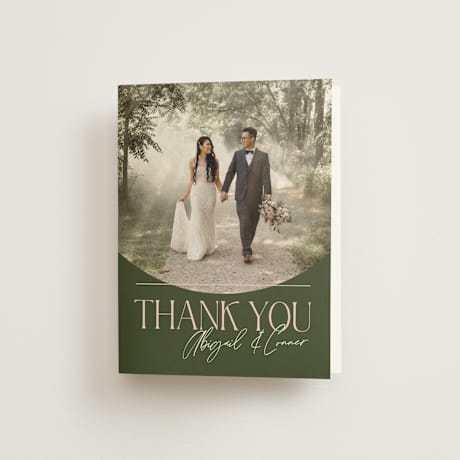 Folded Wedding Thank You Cards