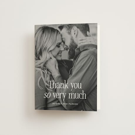 Folded Wedding Thank You Cards