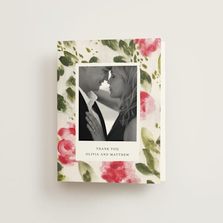 Folded Wedding Thank You Cards