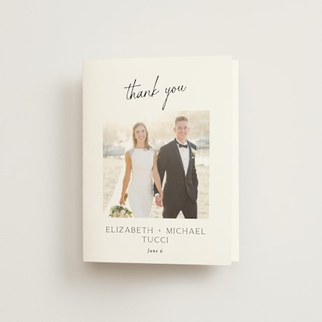 Folded Wedding Thank You Cards