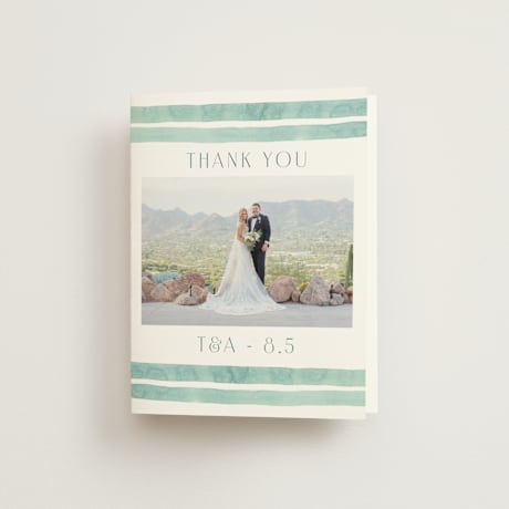 Folded Wedding Thank You Cards