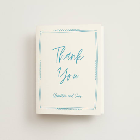 Folded Wedding Thank You Cards