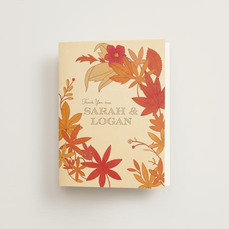 Folded Wedding Thank You Cards