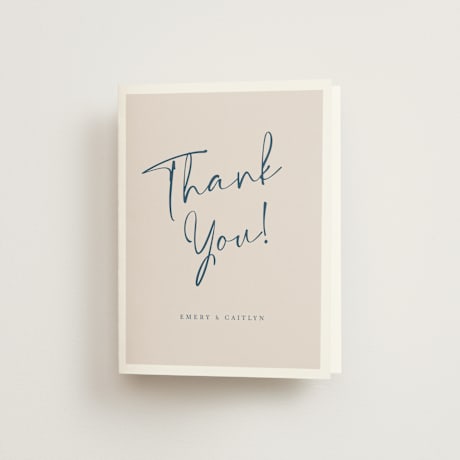 Folded Wedding Thank You Cards
