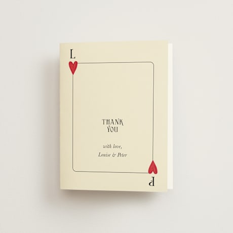 Folded Wedding Thank You Cards