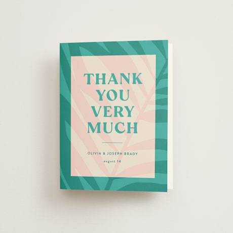 Folded Wedding Thank You Cards