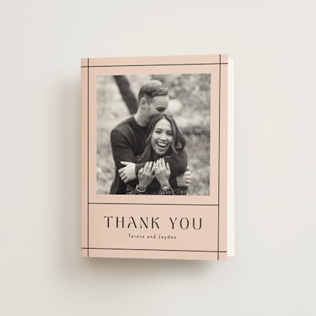 Folded Wedding Thank You Cards