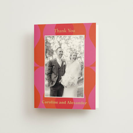 Folded Wedding Thank You Cards