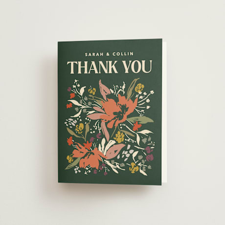 Folded Wedding Thank You Cards