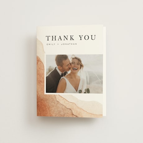 Folded Wedding Thank You Cards