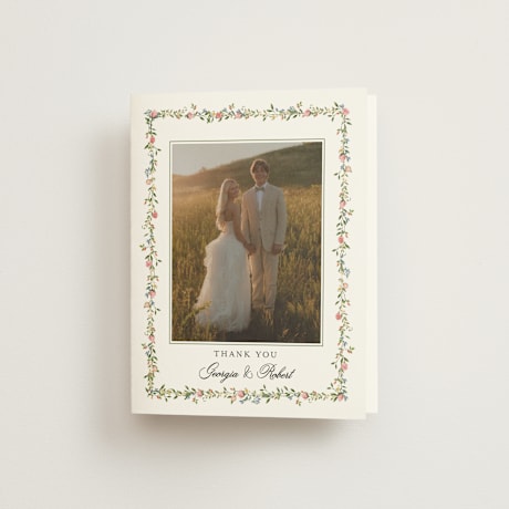 Folded Wedding Thank You Cards